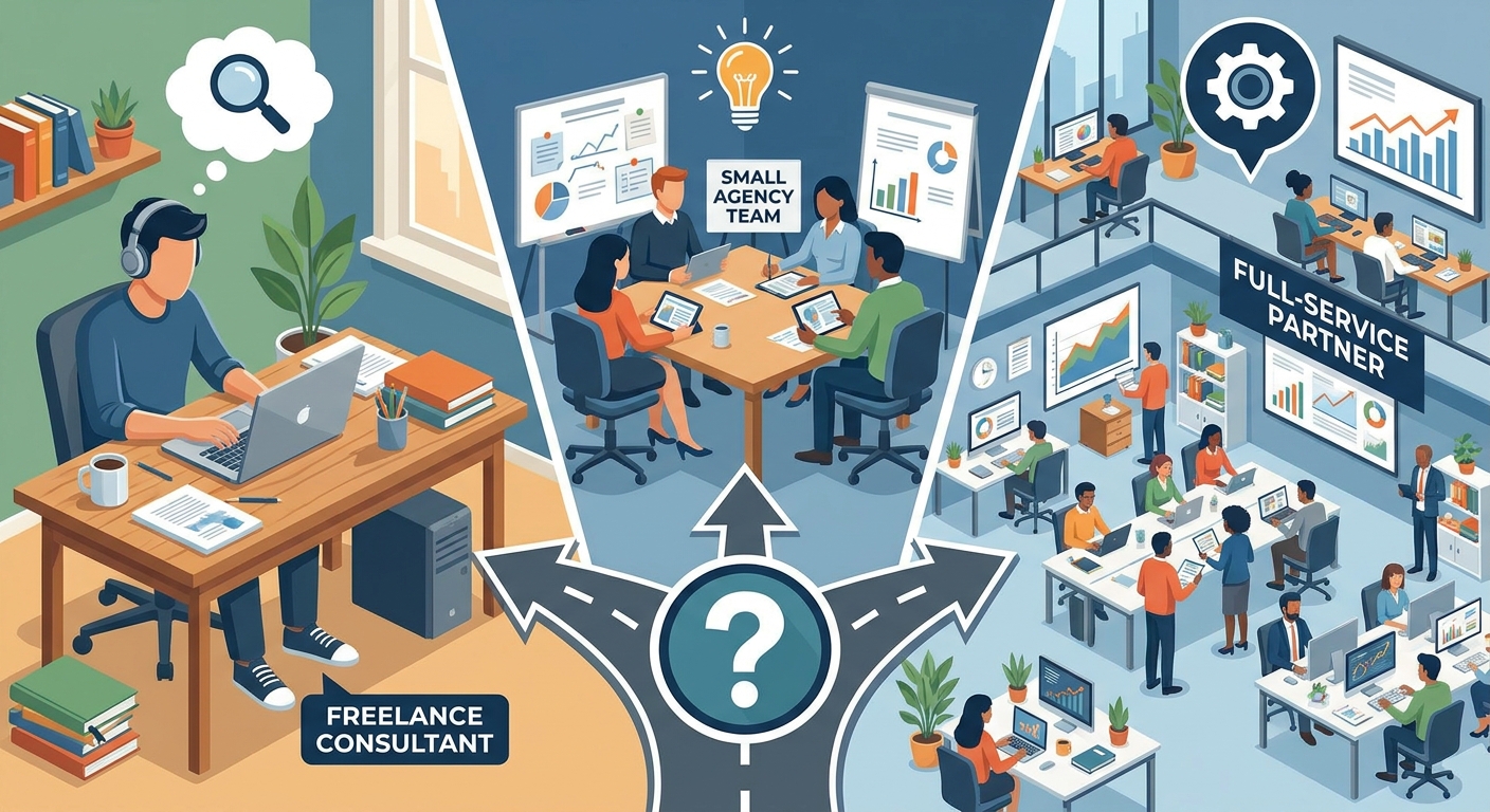 Bureau, freelance consultant of full-service team in Den Bosch: Wat kiest u?